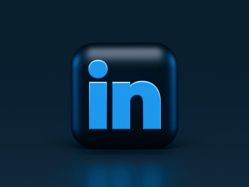 image of linkedin 3d logo